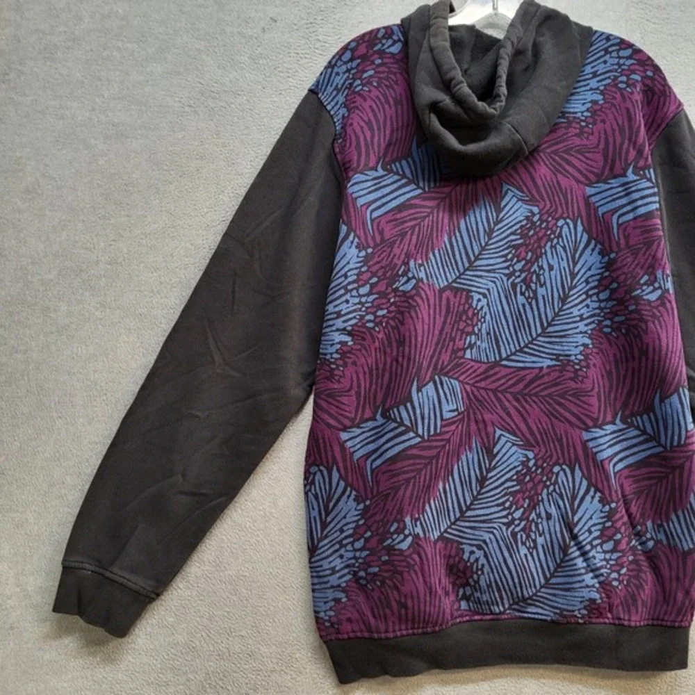 Adidas‎ Originals Men Sweatshirt Large Black Colorblock Trefoil Logo Skateboard